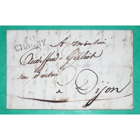 MARQUE 70 CHAGNY SAONE ET LOIRE POUR DIJON COTE D'OR 28x11 1822