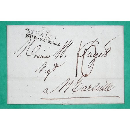 MARQUE 76 ST VALERY SUR SOMME POUR MARSEILLE BOUCHES DU RHONE 32x12 1815