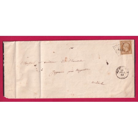 N°9 TTB PC 2590 LE PUY EN VELAY HAUTE LOIRE IMPRIME COMPLET ACHEMINE DE BRIVE CORREZE POUR LARGENTIERE ARDECHE