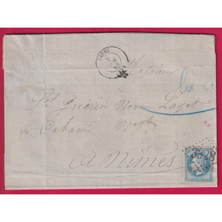 N°29 VARIETE A LA CORNE GC 3328 SAUVE GARD POUR NIMES 1868