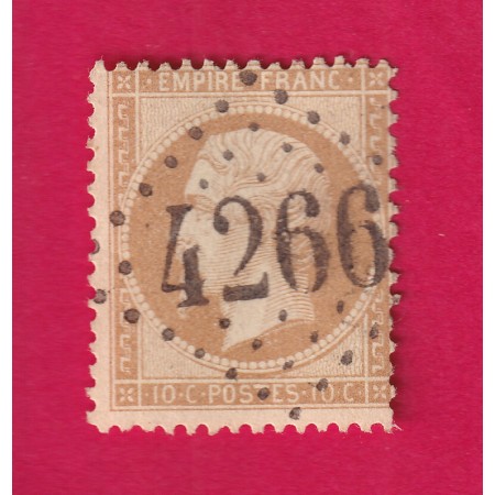 N°21 GC 4266 VILLEQUIER AUMONT AISNE COTE 45€ SUR BLEU TIMBRE BRIEFMARKEN STAMP