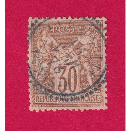 N°69 CAD BLEU TYPE 22 LA GOULETTE TUNISIE RARE COTE 250€ TIMBRE BRIEFMARKEN STAMP