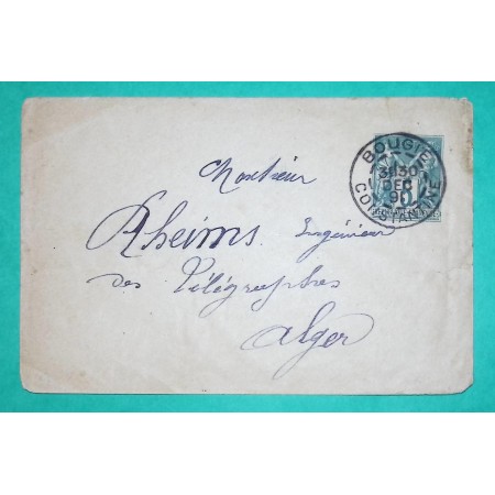 ENTIER SAGE 5C VERT BOUGIE ALGERIE POUR ALGER 1891