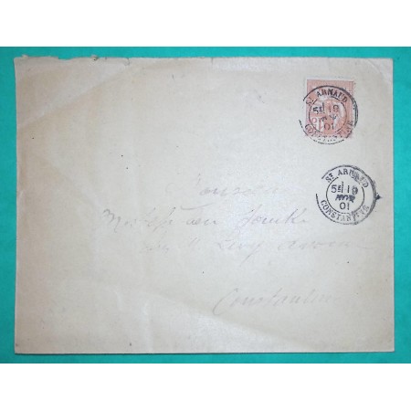 N°117 MOUCHON CAD TYPE 18 ST ARNAUD CONSTANTINE ALGERIE POUR CONSTANTINE 1901