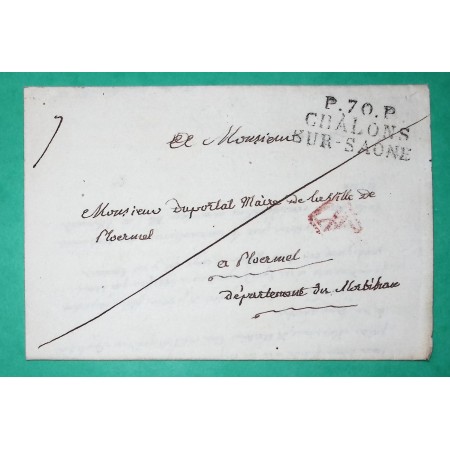 MARQUE P70P CHALONS SUR SAONE SAONE ET LOIRE PORT PAYE POUR PLOERMEL MORBIHAN 37x16 1826