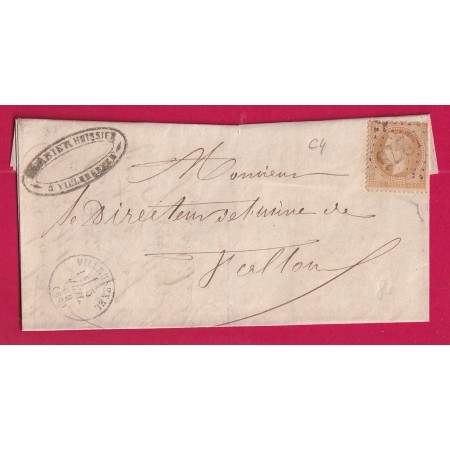 N°28 GC 4275 VILLERSEXEL HAUTE SAONE POUR FALLON LETTRE