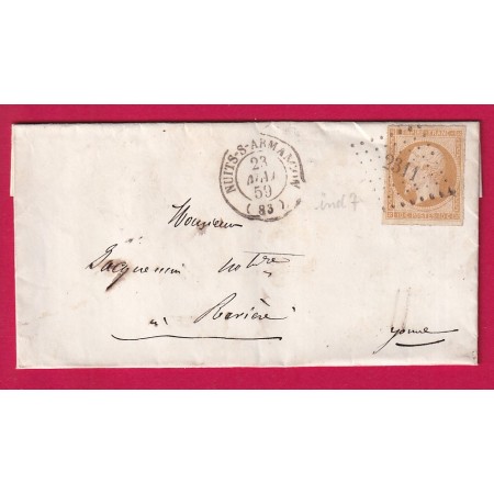 N°13 PC 2311 NUITS SUR ARMANCON YONNE POUR RAVIERES YONNE LETTRE