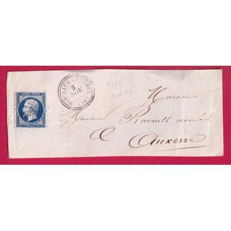 N°14 PC 2025 MONCEAUX LE COMTE NIEVRE CAD TYPE 22 INDICE 14 DEVANT DE LETTRE