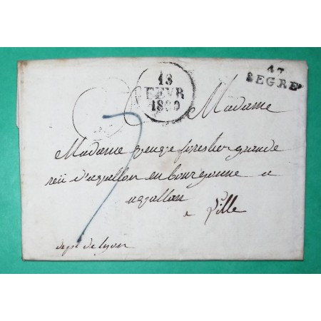 MARQUE 47 SEGRE MAINE ET LOIRE POUR AVALLON YONNE 21x7 1830