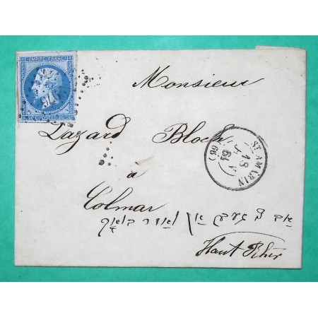 N°14B PC 2976 ST AMARIN HAUT RHIN POUR COLMAR 1861