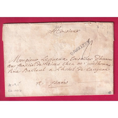 MARQUE AUXERRE YONNE 25 X 2.5 LENAIN N°2 INDICE 16 POUR PARIS