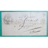 CAD TYPE 13 PONT AUX MOINES LOIRET OR ORIGINE RURALE ROUGE + DECIME LA ROUCHE POUR COMPIEGNE OISE 1838 COVER FRANCE