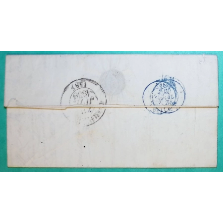 CAD TYPE 13 PONT AUX MOINES LOIRET OR ORIGINE RURALE ROUGE + DECIME LA ROUCHE POUR COMPIEGNE OISE 1838 COVER FRANCE