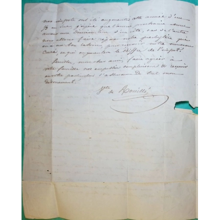 CAD TYPE 13 PONT AUX MOINES LOIRET OR ORIGINE RURALE ROUGE + DECIME LA ROUCHE POUR COMPIEGNE OISE 1838 COVER FRANCE