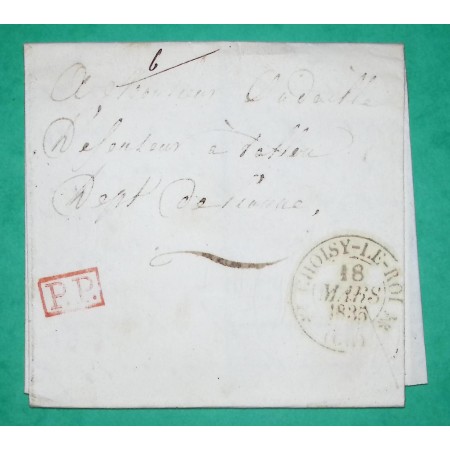 CAD TYPE 12 CHOISY LE ROI SEINE PP PORT PAYE POUR AVALLON YONNE 1835