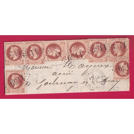 N°26 X10 GC 1159 LE COUDRAY ST GERMER OISE POUR GOURNAY EN BRAY SEINE INFERIEURE LETTRE