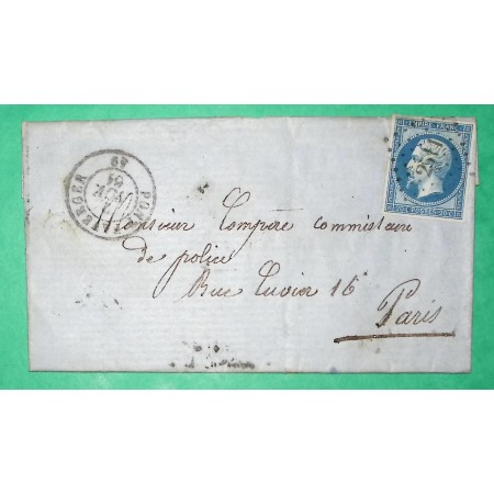 N°14B PC 2511 PONT FAVERGER MARNE BOITE RURALE O BETHENIVILLE AMBULANT NUIT SEDAN A EPERNAY INDICE 16 VERSO