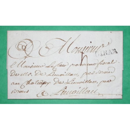 MARQUE DINAN COTES DU NORD POUR CHATEAU LIMOELAN SEVIGNAC LN N°6 1786