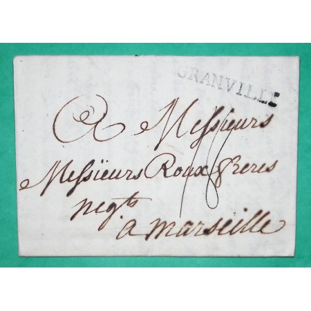 MARQUE GRANVILLE MANCHE POUR MARSEILLE BOUCHES DU RHONE LN N°4 1788