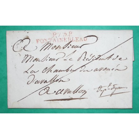 MARQUE P73P FONTAINEBLEAU ROUGE SEINE ET MARNE POUR AVALLON YONNE 49x9 1825