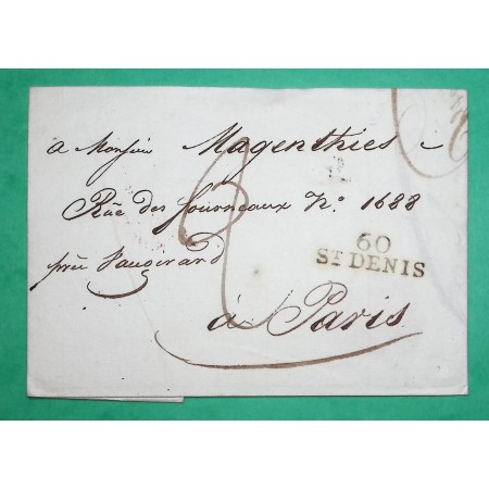 MARQUE ST DENIS SEINE POUR PARIS PERIODE REVOLUTIONNAIRE 28x9 1804