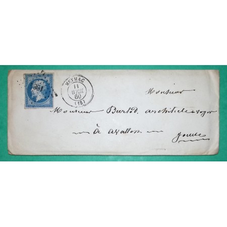 N°60A ETOILE DE PARIS N°35 R. DE LUXEMBOURG POUR ARCY SUR CURE YONNE 1873