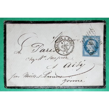 N°14 AMBULANT DE NUIT BESANCON A PARIS POUR AISY SUR ARMANCON YONNE 1858