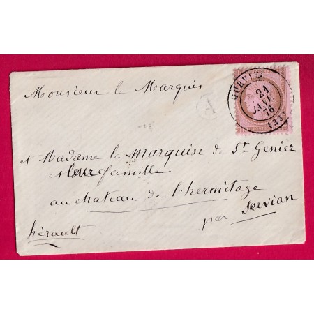 N°54 CAD TYPE 17 MURVIEL HERAULT POUR SERVIAN LETTRE