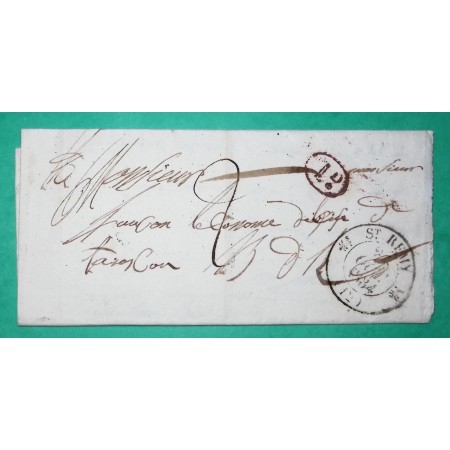 CAD TYPE 12 ST REMY DE PROVENCE BOUCHES DU RHONE DECIME RURAL EYGALIERES POUR TARASCON 1834