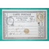 N°55 CARTE PRECURSEUR GC 835 LA CHAISE DIEU HAUTE LOIRE POUR BRIOUDE 1874