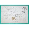 N°55 CARTE PRECURSEUR GC 835 LA CHAISE DIEU HAUTE LOIRE POUR BRIOUDE 1874