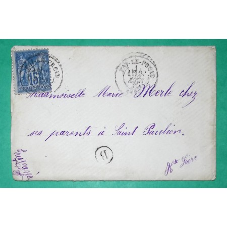 N°90 SAGE CAD TYPE 17 FAY LE FROID HAUTE LOIRE BOITE RURALE B SAINT FRONT POUR ST PAULIEN 1800