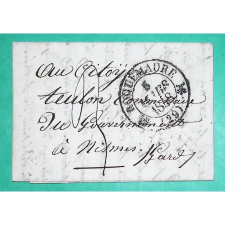 CAD TYPE 12 ROQUEMAURE GARD POUR NIMES 1848