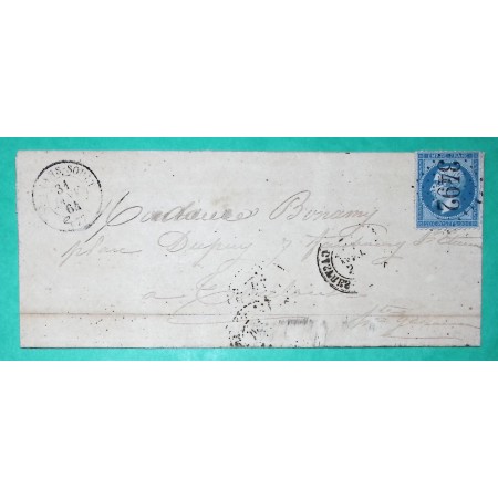 N°22 GC 3492 ST AMANS SOULT TARN POUR TOULOUSE HAUTE GARONNE 1864