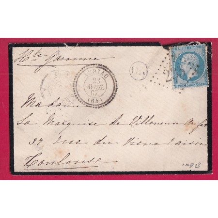 N°22 GC 235 AURIAC BASSES PYRENEES CAD TYPE 22 INDICE 13 POUR TOULOUSE
