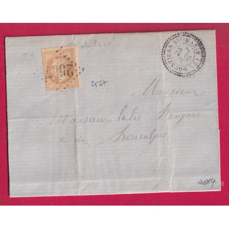 N°28 GC 2567 MOUSTIERS STE MARIE BASSES ALPES CAD TYPE 22 POUR RIEZ