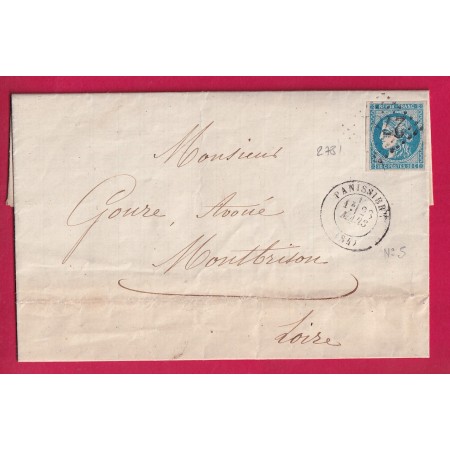 N°46B GC 2781 PANISSIERE LOIRE 1871 POUR MONTBRISON