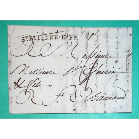 MARQUE ST ETIENNE EN FOREZ RHONE LOIRE POUR ST CHAMOND LN N°4 1784