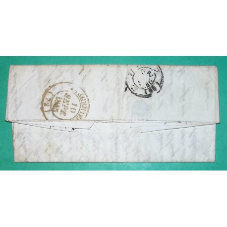 CAD TYPE 13 ROMORANTIN LOIR ET CHER DECIME + BOITE RURALE D POUR ARGENTEUIL SEINE ET OISE 1845