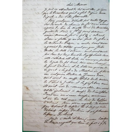 CAD TYPE 13 ROMORANTIN LOIR ET CHER DECIME + BOITE RURALE D POUR ARGENTEUIL SEINE ET OISE 1845