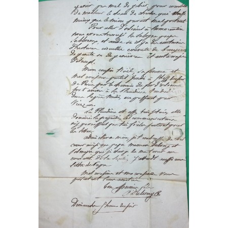 CAD TYPE 13 ROMORANTIN LOIR ET CHER DECIME + BOITE RURALE D POUR ARGENTEUIL SEINE ET OISE 1845