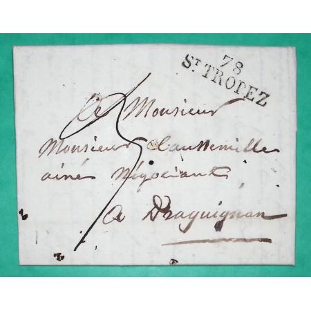 MARQUE 78  ST TROPEZ VAR POUR DRAGUIGNAN 35x11 1826
