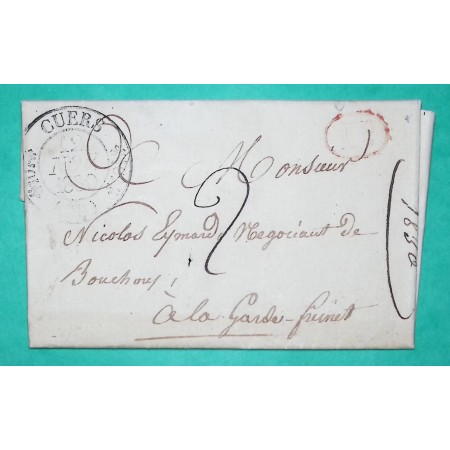 CAD TYPE 11 CUERS VAR DECIME RURAL COLLOBRIERES POUR LA GARDE FREINET 1830