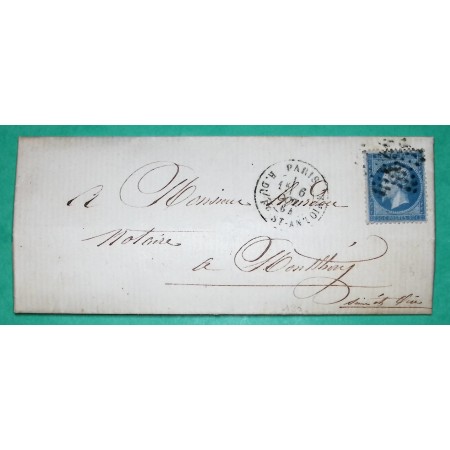 N°22 ETOILE DE PARIS N°21 R. DU FAUBOURG ST ANTOINE POUR MONTLHERY SEINE ET OISE 1864