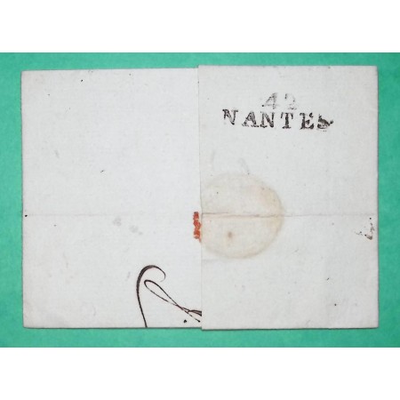 MARQUE 42 NANTES LOIRE INFERIEURE SIMILI DEBOURSE CURIOSITE POUR AGDE HEARAULT PERIODE REVOLUTIONNAIRE 1797