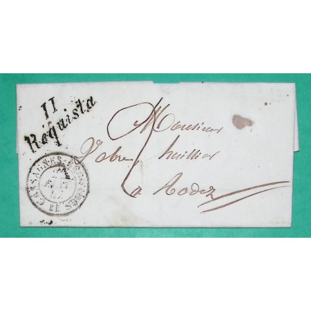CURSIVE 11 REQUISTA AVEYRON POUR RODEZ 1847