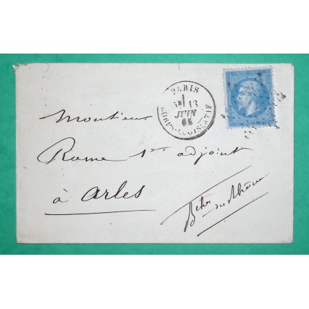 N°22 ETOILE DE PARIS N°31 CORPS LEGISLATIF POUR ARLES BOUCHES DU RHONE 1865