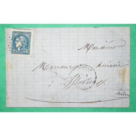 N°46B TB AVEC VOISIN GC 3118 REUILLY INDRE POUR ISSOUDUN 1871