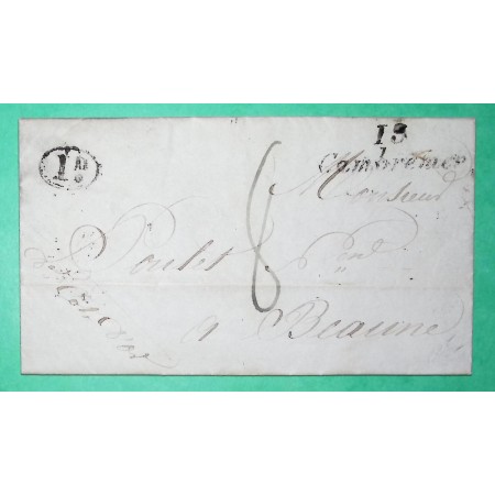 CURSIVE 13 CAMBREMER CALVADOS DECIME RURAL CREVECOEUR EN AUGE POUR BEAUNE COTE D'OR 1832