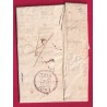 MARQUE 64 PAU ROUGE EN MANUSCRIT 1817 TEXTE LE DIRECTEUR DES CONTRIBUTIONS DIRECTS POUR PARIS LETTRE